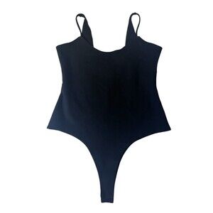 Akira Women's Large Black Sleeveless Sexy Stretch Basic Bodysuit